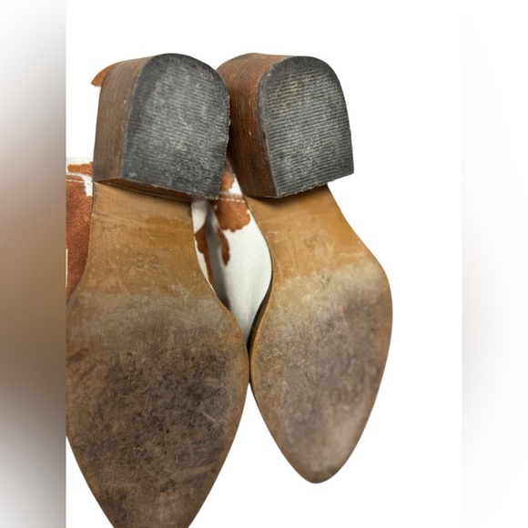 Arider Girl Dolly Cow Print Ankle Boot Brown and White women size 5.5 - Picture 13 of 14